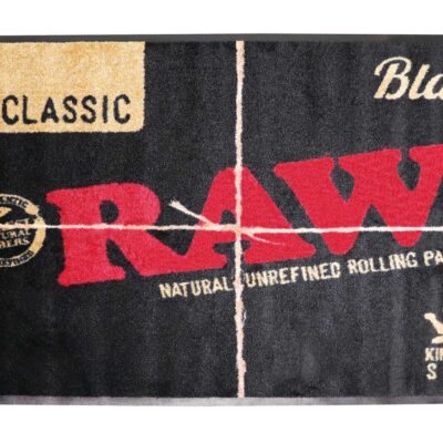 RAW Black Door Mat 80cm × 120cm