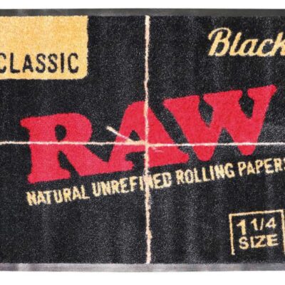 RAW Black Door Mat 60cm × 80cm