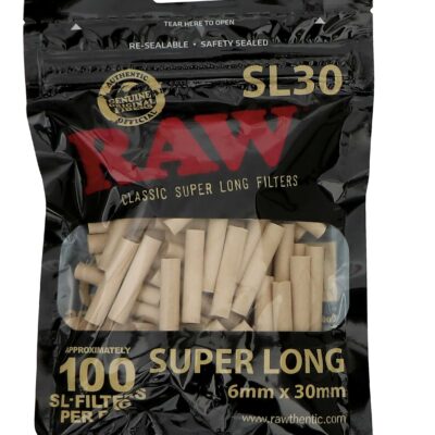RAW Black Filters 6 × 30 mm, (100 Stück)