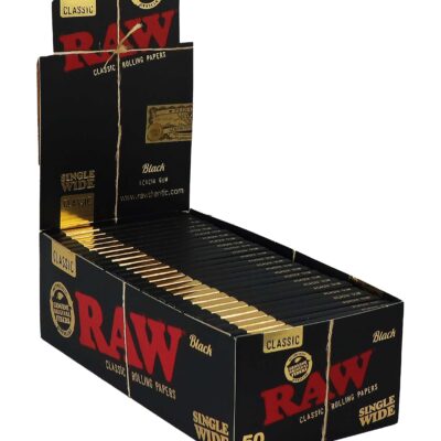 RAW Black Single Wide, 50 Blatt