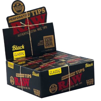 RAW Black XTRA Wide Perforated Tips (40 Stück)