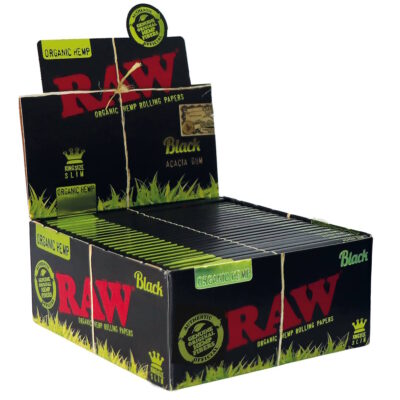 RAW Black Organic King Size Slim, 32 Blatt