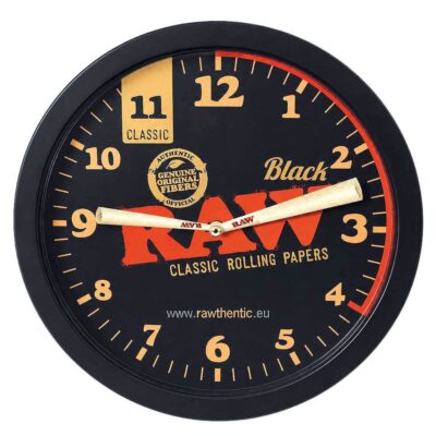 RAW Black Stash Wall Clock