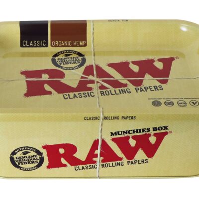 RAW Munchies Tin With Rolling Tray Lid