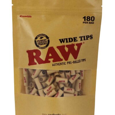 RAW Wide Prerolled Tips (180 Stück)