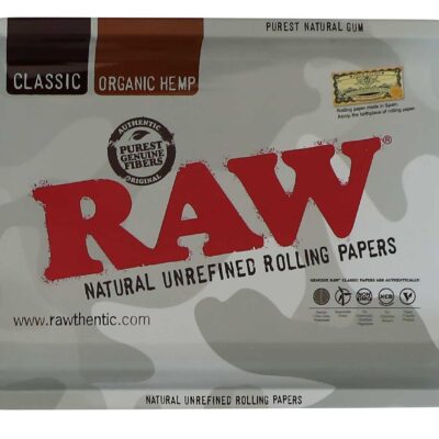 RAW Arctic Camouflage Metal Rolling Tray – Small