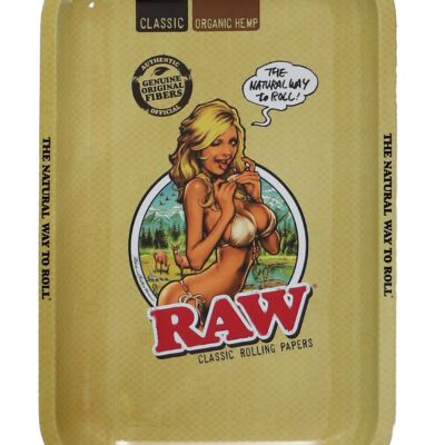 RAW Girl Metal Rolling Tray – Small