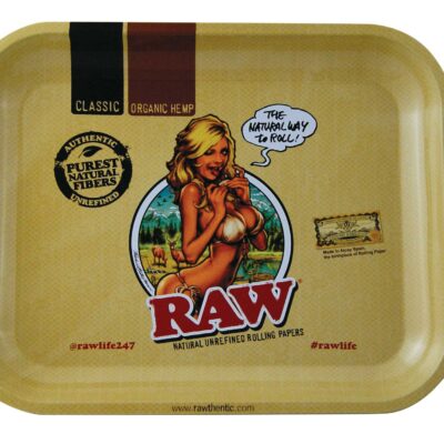 RAW Metal Rolling Tray – RAW Girl