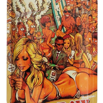 RAW × RJB Beach Metal Rolling Tray – Small