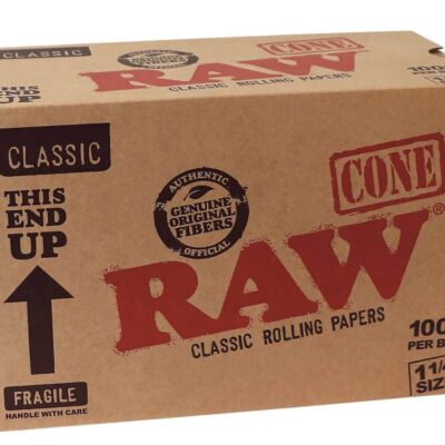 RAW Prerolled Cone 84 mm 24 mm Filter, (1000 Stück)