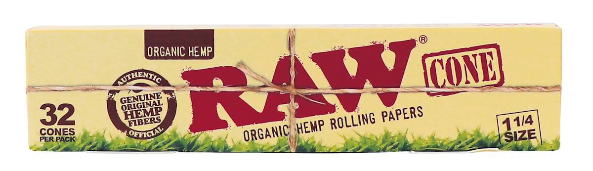 RAW Organic Prerolled Cone Basic 1¼ (32 Stück)