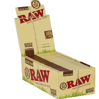 RAW Organic Papers Single Wide, 50 Blatt