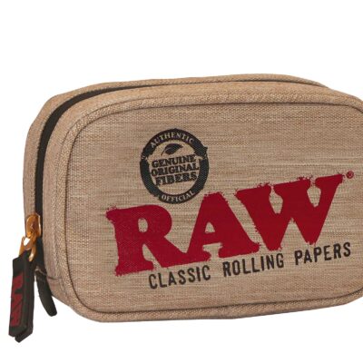 Rolling Papers × RAW Smell Resistant Smokers Pouch – Small