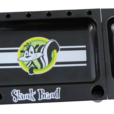 Skunk Rolling Tray Black 2PART