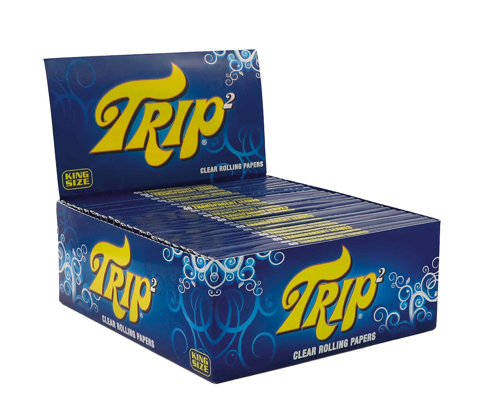 TRIP2 King Size Clear Paper, 40 Blatt